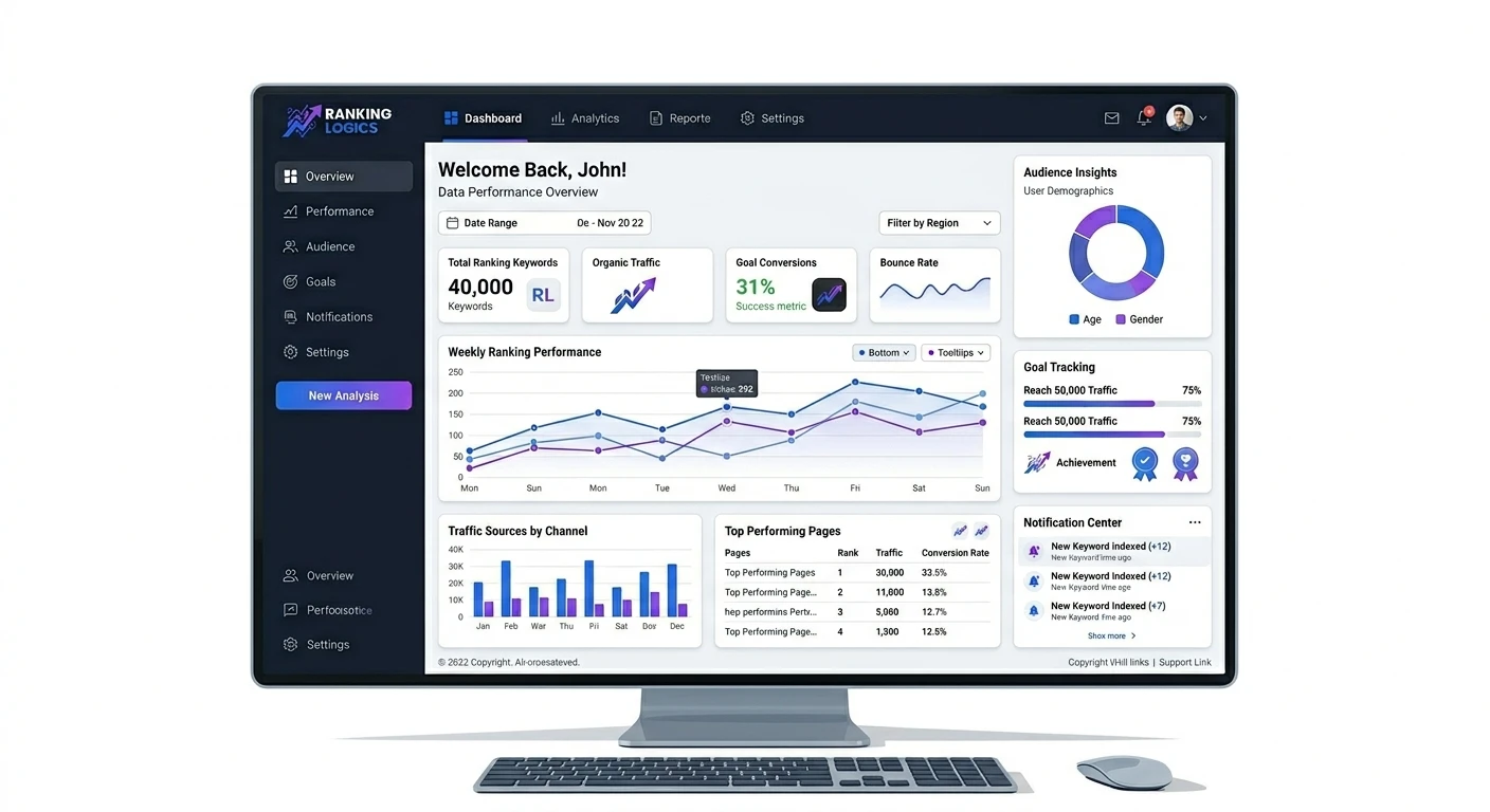 Ranking Logics SEO Dashboard